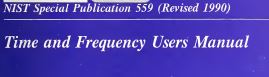 NIST Time and Frequency Users Manual